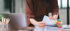 woman organizing documents